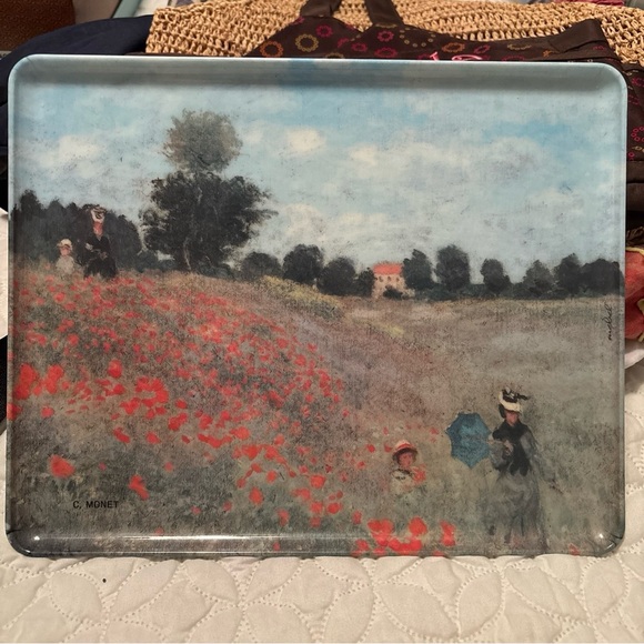 Claude Monet Art Mendel 9.5” x 12” Melamine Serving Tray Made in Italy - Picture 1 of 6